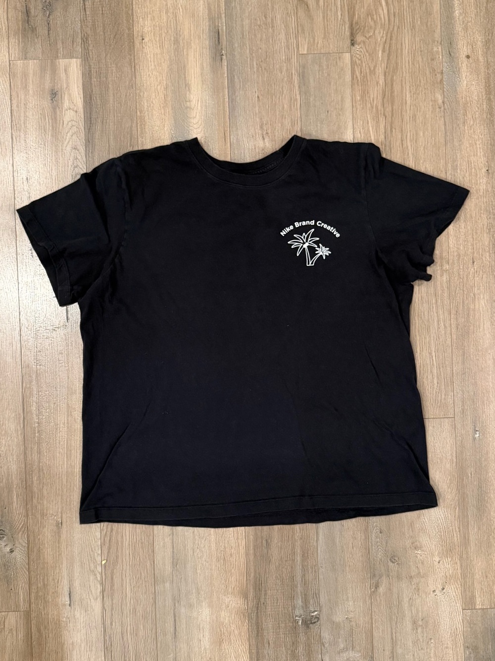 Nike Black Kids Tee with White Palm Logo
